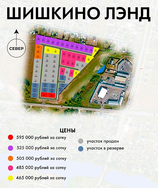 План и цены КП Шишкино Лэнд