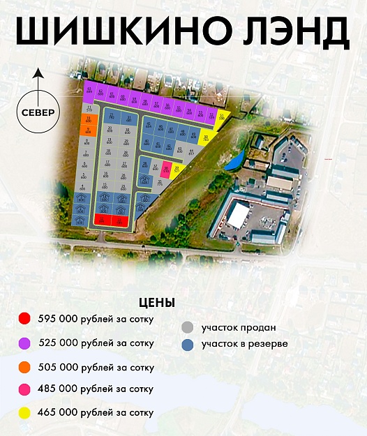 План и цены КП Шишкино Лэнд